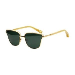 Elizabeth and James Sunglasses Sunshine Horn/Gold/Green Mono Lens - Empire NEW